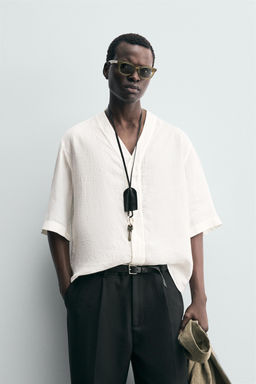 100% LINEN SHIRT - Zara фото 2