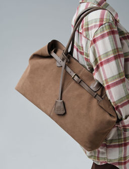 Замшевая сумка Daniela DBR 31375 серо-коричневый фото 7