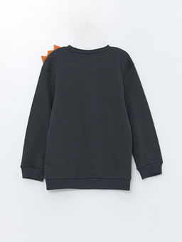 Bisiklet Yaka Bask?l? Uzun Kollu Erkek Bebek Sweatshirt 2li - Waikiki фото 3