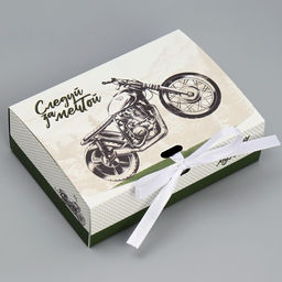 Коробка складная двухсторонняя Следуй за мечтой, 16.5 х 12.5 х 5 см - Дарите счастье фото 4