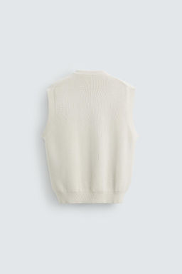 COTTON KNIT WAISTCOAT - Zara фото 9