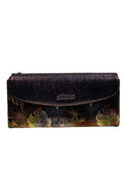 Женский кошелёк из натуральной кожи, цвет кофе