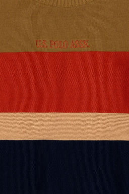 U. S. Polo Assn Светлый свитер цвета хаки с круглым вырезом для мальчика - U.s. polo assn фото 6