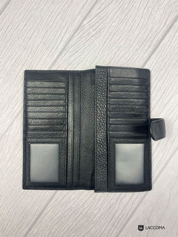 LACCOMA портмоне 165-24-черный натуральная кожа полиэстер