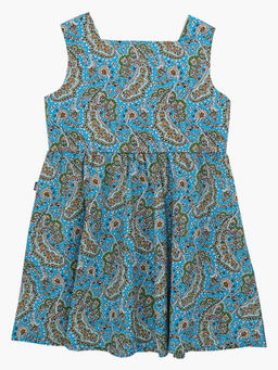 Платье для девочки UD 3356 голубые узоры - Mini maxi фото 4