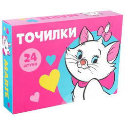 Цена за 24 шт. Точилка пластиковая, «Коты аристократы»