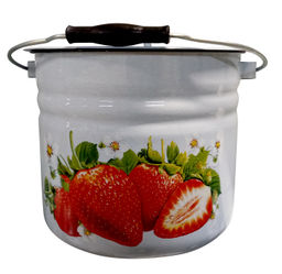 Ведро 12,0л с крышкой 1224Ц/4 с рисунком