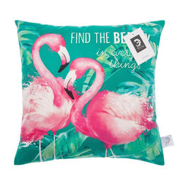 Наволочка декоративная Этель Flamingo 40х40 см, 100% п/э, велюр  фото 5