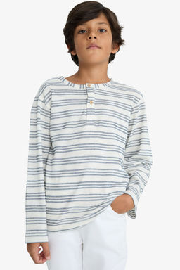Bisiklet Yaka _izgili Sweatshirt Erkek _ocuk - Defacto фото 4