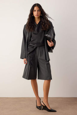 Antrasit Uzun Kumas Sort & Bermuda TWOAW26SR00052 - Trendyolmilla фото 4