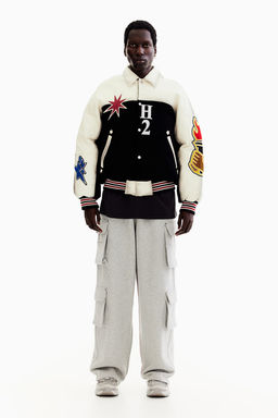 Chaqueta de beisbol de piel