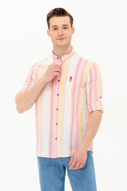 U. S. Polo Assn / Мужская красная рубашка с длинным рукавом - U.s. polo assn фото 15