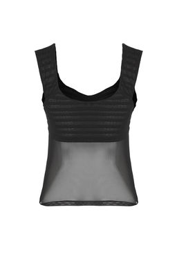 Siyah V Yaka F?rf?rl? Tul Orme S?k Bluz TPRSS25BZ00039 - Trendyolmilla фото 6