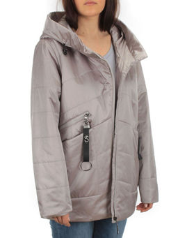 BM-05 GRAY/BEIGE Куртка демисезонная женская АЛИСА (100 гр. синтепон) - Фабричный китай фото 8