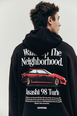 Sudadera con capucha y estampado Loose Fit - H&m фото 4