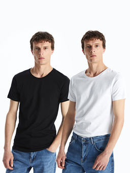 Bisiklet Yaka K?sa Kollu Erkek Ti??rt 2li