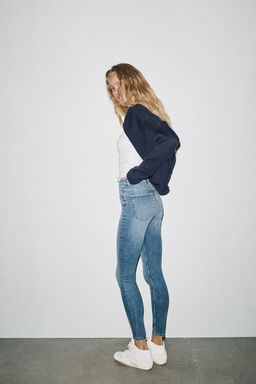 TRF HIGH-WAIST SKINNY JEANS - Zara фото 4