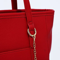 Сумка-тоут на молнии, цвет красный - Simaland фото 8