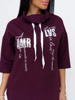 Платье женское, цвет бордо