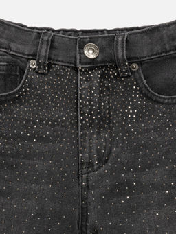 ACOOLA / Брюки джинсовые детские для девочек Olan темно-серый фото 5