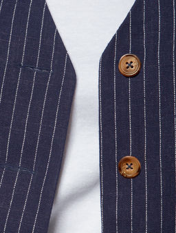 VILATTE / Жилет изо льна с вискозой без подклаки с двуслойным передом  фото 2