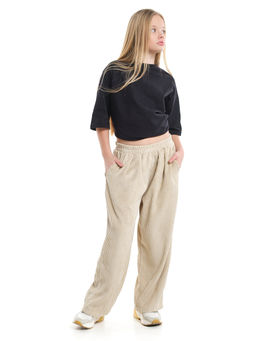 Брюки вельветовые для девочки 22-7614 бежевый - Mini maxi фото 11