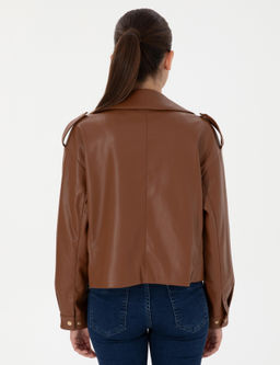 Kahverengi Crop Top Mont