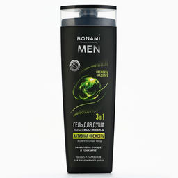 Гель для душа for men 3 в 1 400 мл, BONAMI  фото 2
