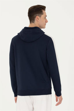 U. S. Polo Assn Мужская темно-синяя толстовка с капюшоном - U.s. polo assn фото 5