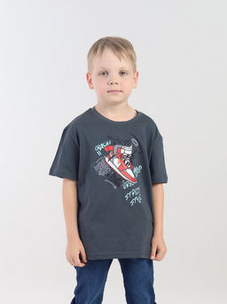 CRB wear / CWKB 63959-48 Футболка для мальчика,темно-серый/Ex.Cherubino