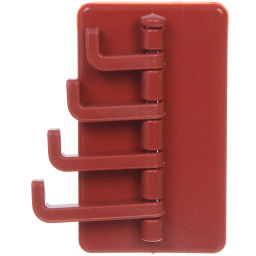 Цена за 10 шт. Крючок настенный многофункциональный на липкой основе "ИДЕЯДОМА", цвет марсала, нагрузка 3кг/9*5,5см (пакет с подвесом)