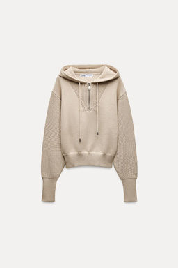 KNIT SWEATER WITH HOOD - Zara фото 15