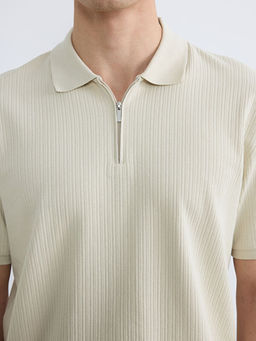 Polo Yaka Fitilli Erkek Triko Ti??rt