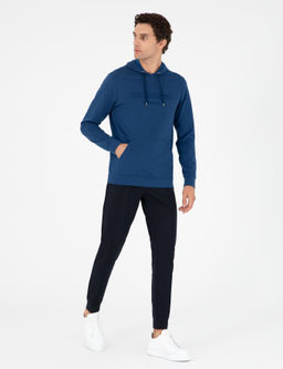 Lacivert Slim Fit Pa_as_ Lastikli Nerv_rl_ E_ofman Alt_