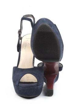 06-87U BLUE Туфли женские (натуральная замша)