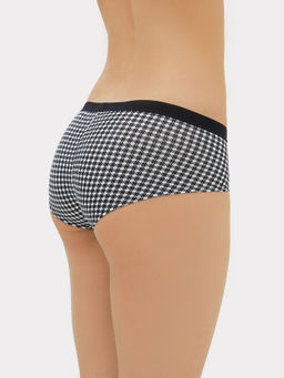 Трусы женские шорты мультипак (3 шт.) белые в черную клеточку черная клеточка на белом 412263-3 - Mark formelle фото 6