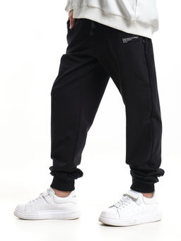 Брюки для мальчика штаны спортивные школьные 22-9819 черный