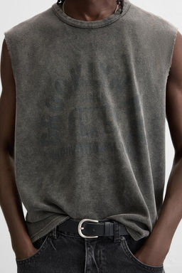 CONTRAST PRINT KNIT T-SHIRT - Zara фото 5