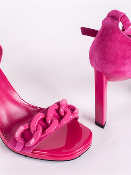 Модельные босоножки на каблуке/ Вечерняя обувь A78F-615KU - Piniolo фото 5