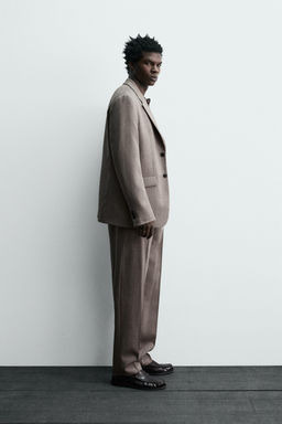 100% WOOL SUIT TROUSERS - Zara фото 4