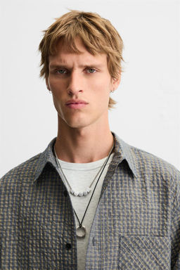 PLAID SHIRT WITH POCKET - Zara фото 5