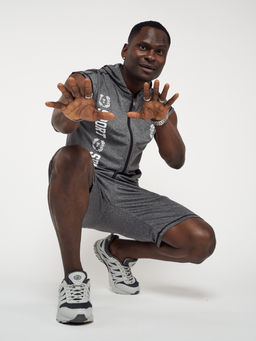 Спортивный костюм летний мужской серого цвета 2265Sr