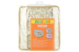 Кофр складной для хранения 40*30*25 см Узор на серебре на молнии, пластик. - Elan gallery фото 4