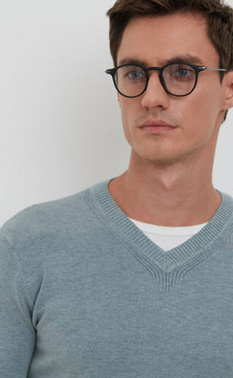 Пуловер F021-15-901 l.blue - Fine joyce фото 4