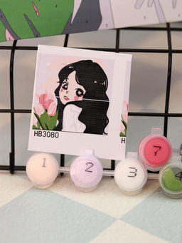 Картина по номерам на подрамнике Draw Me! Beautiful person, (20*20 см)