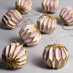 Гирлянда Нить 2 м с насадками Розовый фонарик, IP20, прозрачная нить, 10 LED, от батареек АА?2, свечение тёплое белое