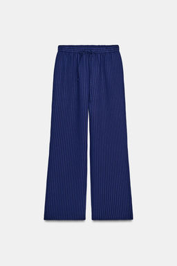 PANTAL?N PIJAMERO ESTRUCTURA ZW COLLECTION / Marino - Zara фото 5