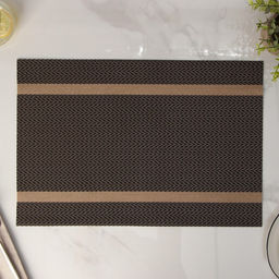 Цена за 12 шт. Салфетка сервировочная на стол Доляна «Рона», 45×30 см, коричневая