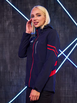 Женская мембранная куртка виндстоппер на флисе Azimuth Заря 124/23982_705 Темно-Синий  фото 17