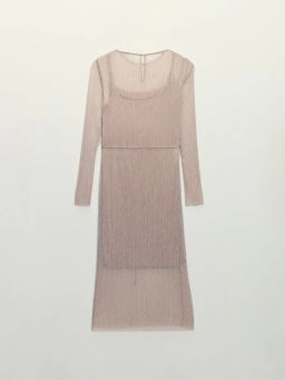 Платье миди с люрексом / Zarina